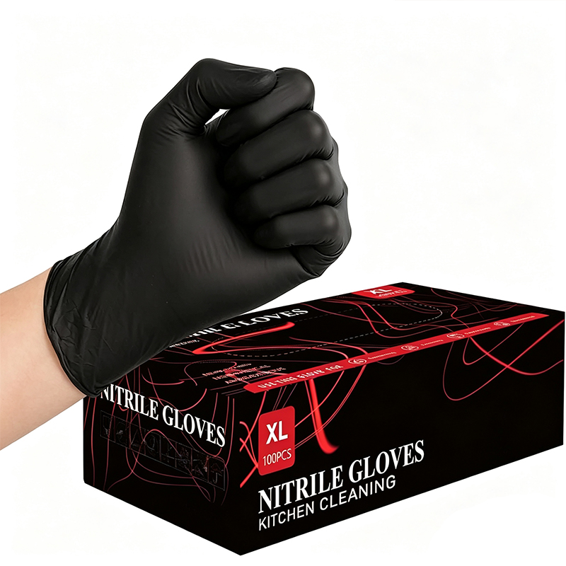 Disposable Gloves Nitrile - 20/60/100 قطعة قفازات نتريل سوداء للاستخدام