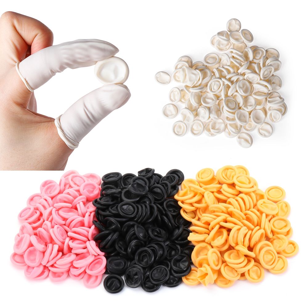 Disposable Gloves Nitrile - 100/300 قطعة أداة فنية للأظافر الطبيعية