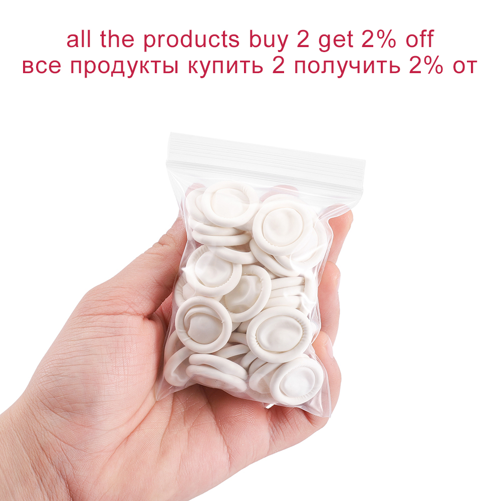 50/100 قطعة الأبيض المتاح أطرا - مراجعة Disposable Gloves Nitrile وسعره