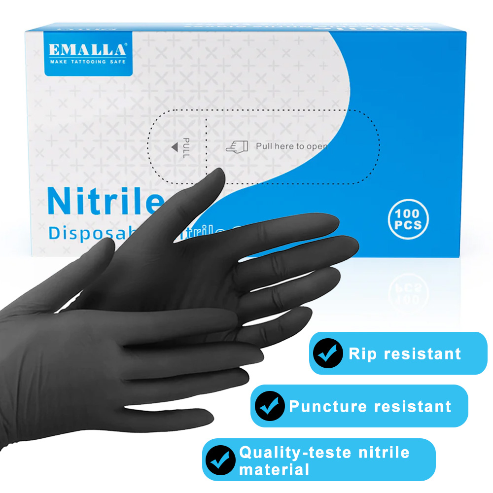100/50/10 قطعة المتاح النتريل  - مراجعة Disposable Gloves Nitrile وسعره