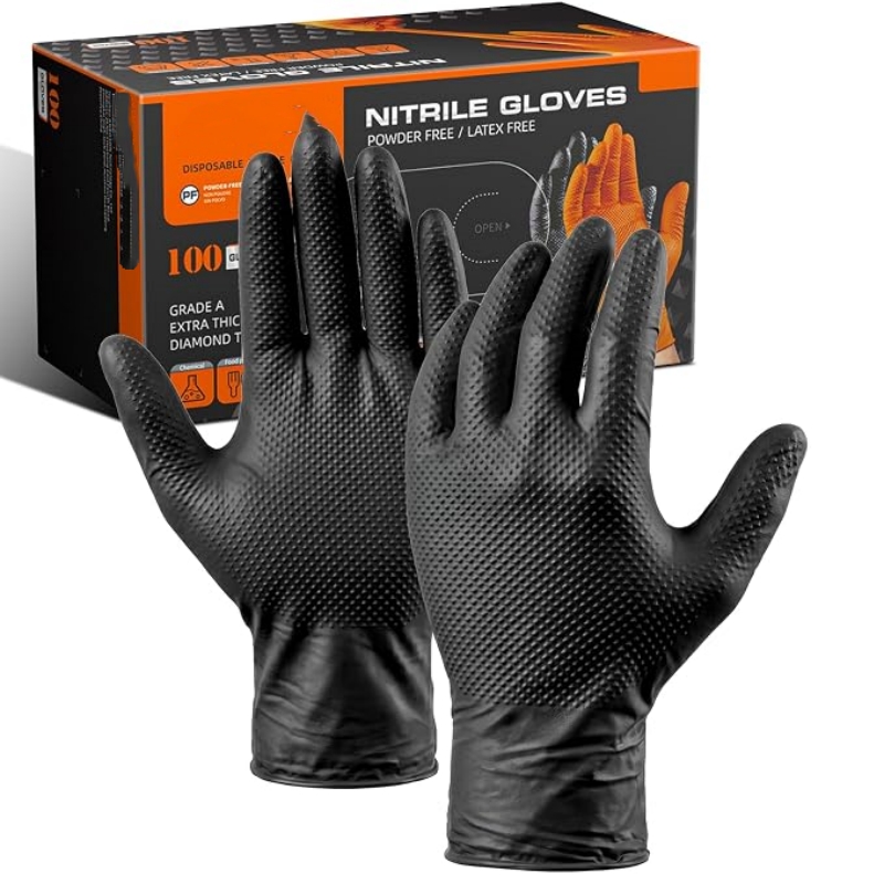 قفازات النتريل الصناعية الثقيل - مراجعة Disposable Gloves Nitrile وسعره